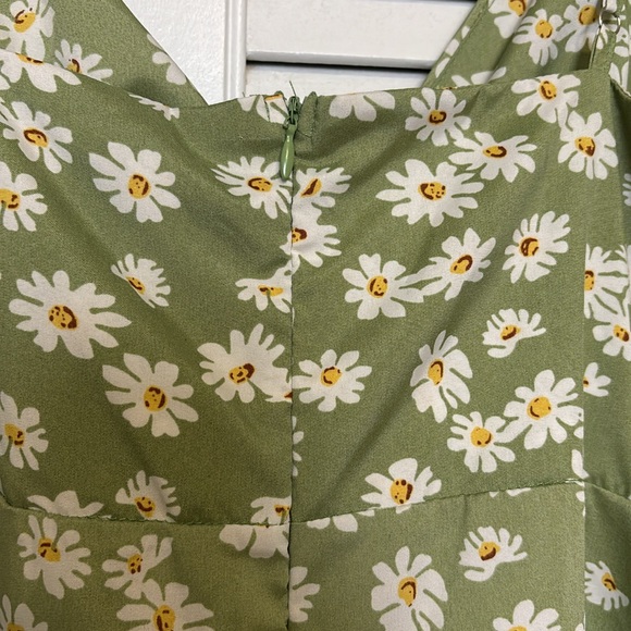 Morrisday the label green daisy mini dress-NWT - Picture 7 of 9
